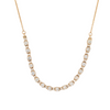 14K Yellow Gold Movable Diamond Curve Necklace 1.38CTW