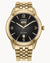 Citizen Eco Drive Rolan Goldtone Watch with Black Dial AW0152-58H