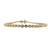 14kt Yellow Gold 2ctw Bezel Tennis Bracelet 7.25in