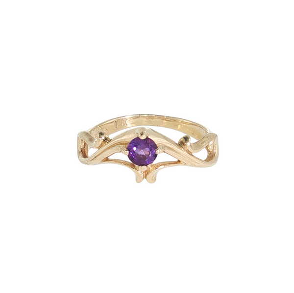 Estate 14kt Yellow Gold Amethyst .23ct Ring