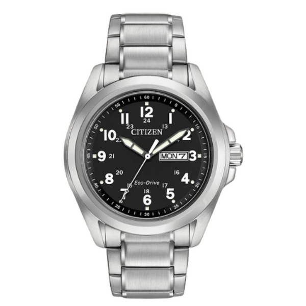 Citizen Eco-Drive Stainless Garrison Watch AW0050-82E.