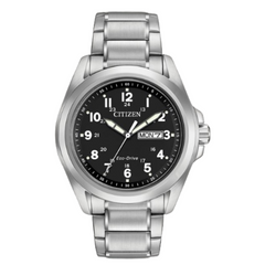 Citizen Eco-Drive Stainless Garrison Watch AW0050-82E
