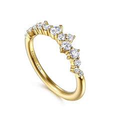 14K Yellow Gold Scattered Diamond Band S2086935