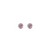 14K WG .45CTW BEZEL SET CREATED ALEXANDRITE STUDS