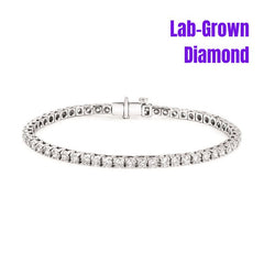 Lab-Grown Diamond 14K Gold 5.15CTW Tennis Bracelet