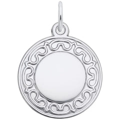 Sterling Silver Disc Charm