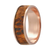 14K Rose Gold Burlwood Inlay Ring - Size 10