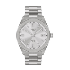 Tissot PRC 100 Soldar Watch Dodecagonal Bezel Stainless Watch