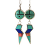 S/S LIGHTING BOLT NECKLACE/EARRINGS
