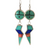 S/S LIGHTING BOLT NECKLACE/EARRINGS