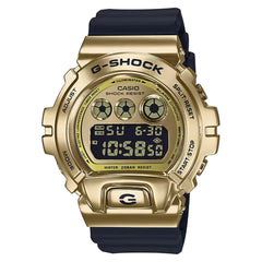 Casio G-Shock Classic 3 Eye Steel Goldtone Bezel with Black Strap GM6900G-9