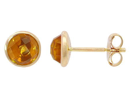 14K YG 1.76CTW CITRINE STUDS