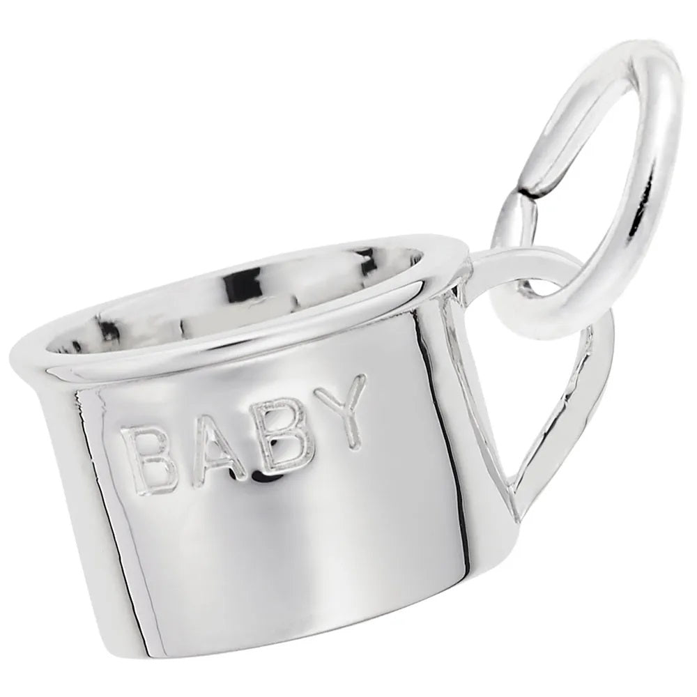 Sterling Silver Baby Cup Charm