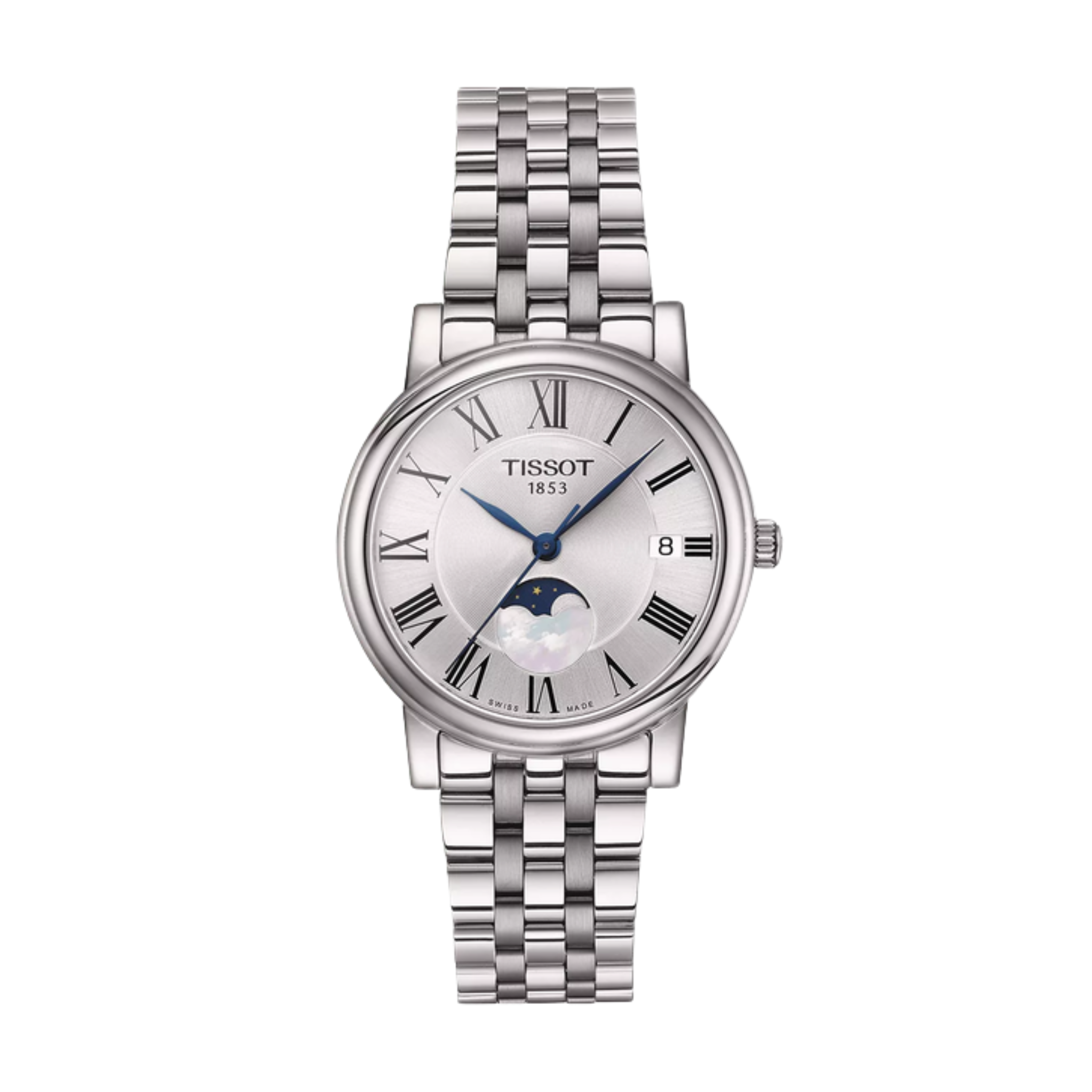 Tissot Carson Ladies Moonphase Watch Stainless