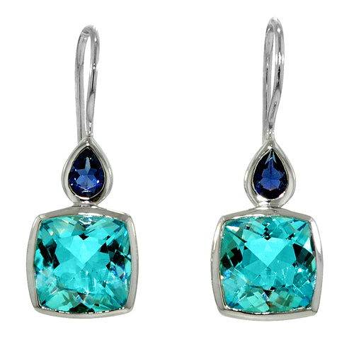 STERLING 8.61CTW BLUE TOPAZ EA