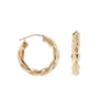 Estate 14kt Yellow Gold Twist Hoops