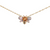 14K YG .43CT CITRINE .12CTW DIA BEE LESLIES 1MM SINGAPORE 18"