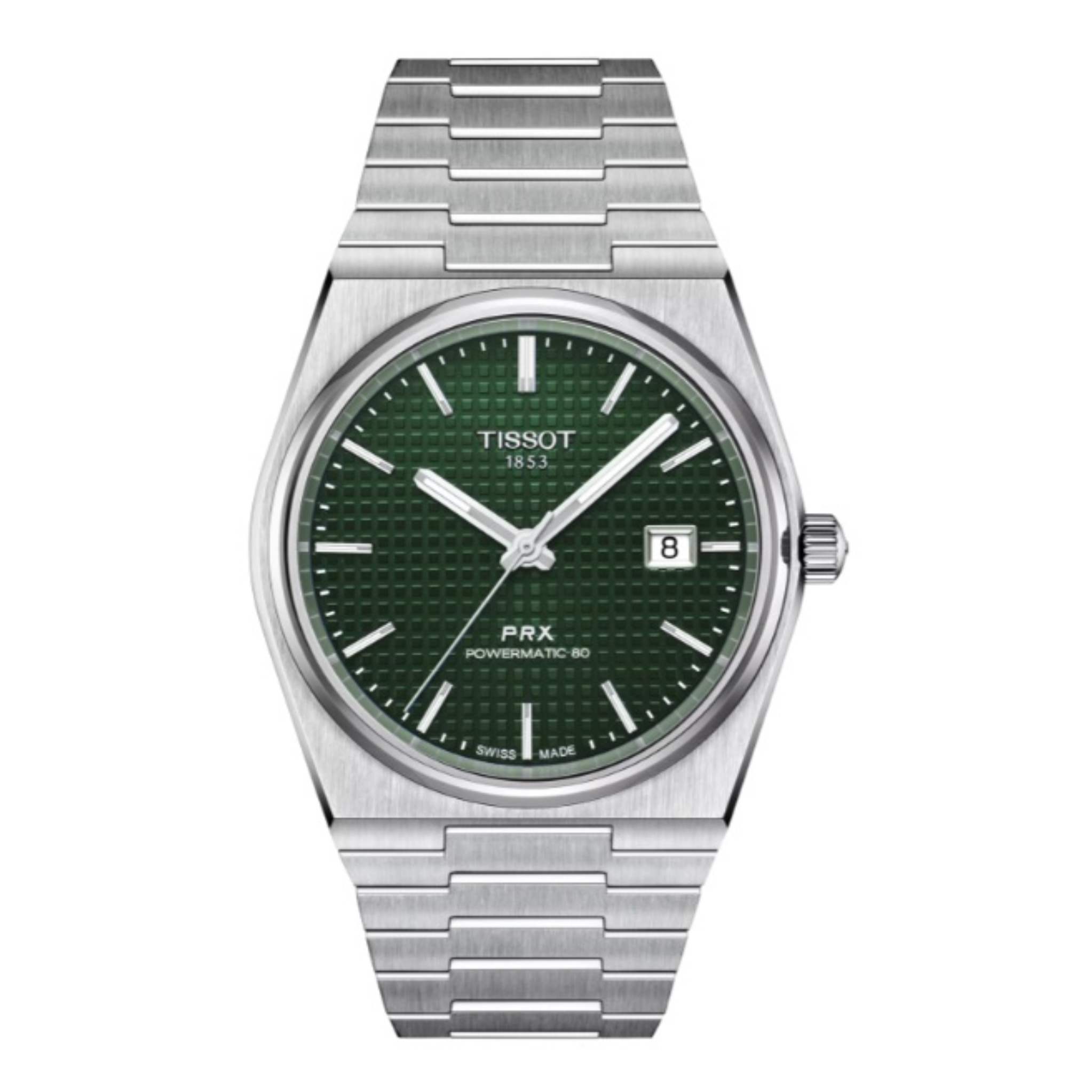 Tissot Powermatic 80 Stainless Watch with Green Dial 40MM