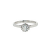 Estate 18kt White Gold .35ctw Diamond E/F SI1 Solitaire Ring