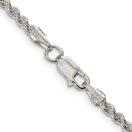 QDR050-18 Sterling Sliver Solid Rope Chain 2.5mm
