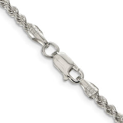 QDR050-18 Sterling Sliver Solid Rope Chain 2.5mm