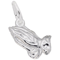 Sterling Silver Praying Hands Charm