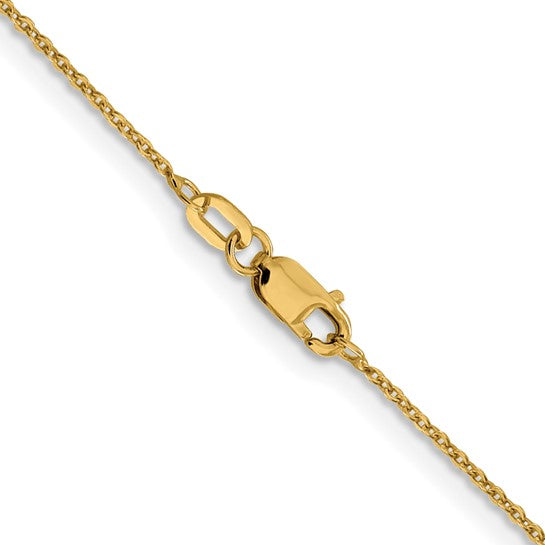 Leslies 10kt Yellow Gold 1.1mm Flat Cable Chain 20in