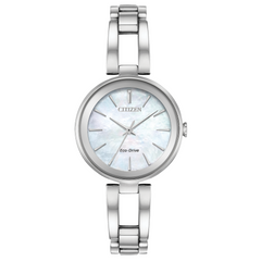 Citizen Eco Drive Axiom Stainless Mother of Pearl Dial Watch EM0630-51D