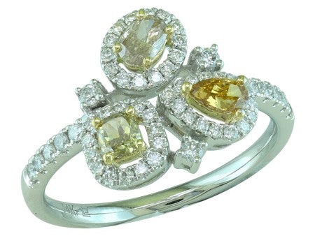 14K T/T .46CTW FANCY COLOR DIA