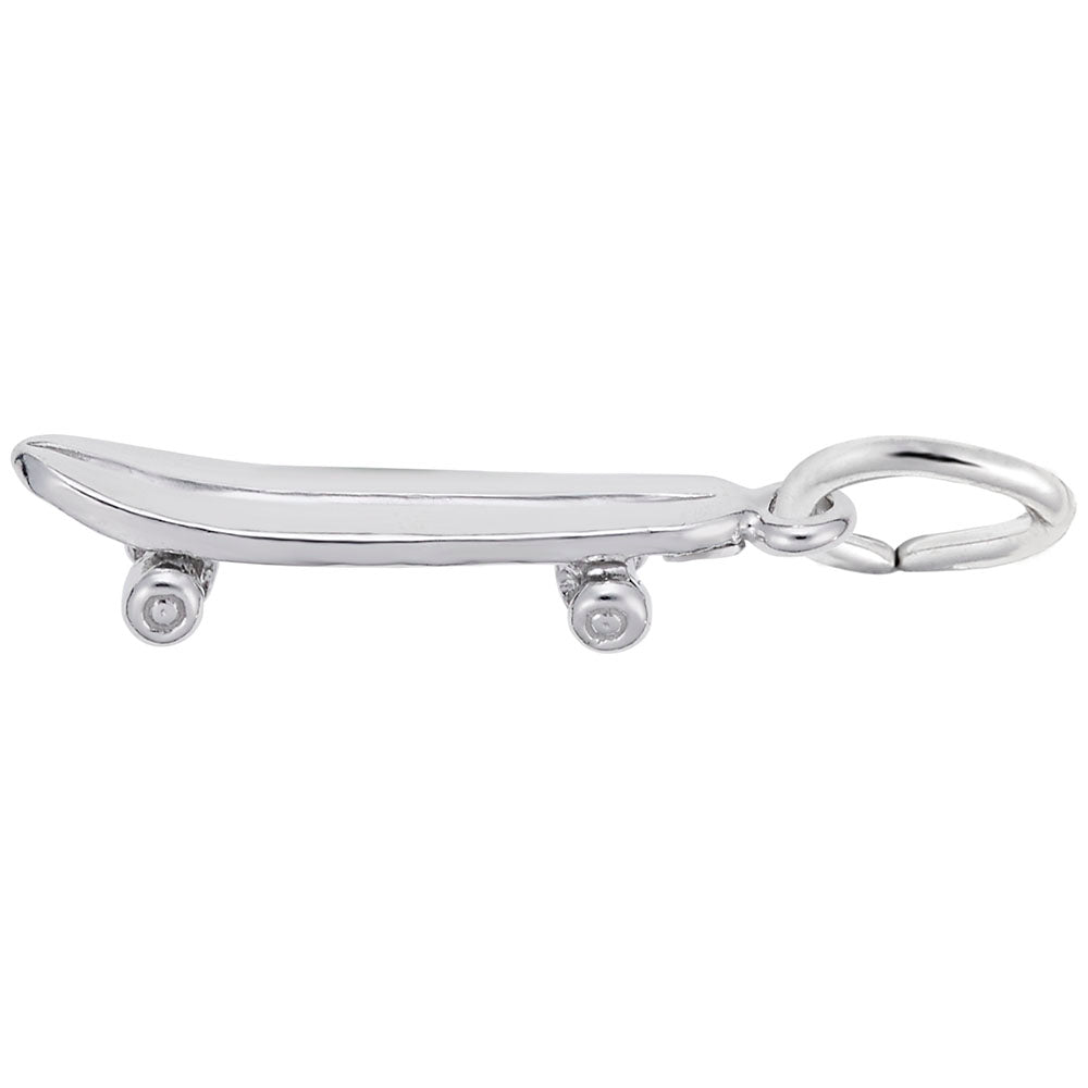 Sterling Silver Skateboard Charm
