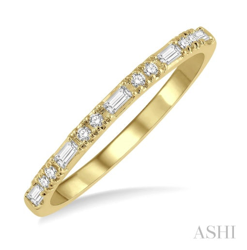 14K Yellow Gold Diamond Stackable Ring .15CTW