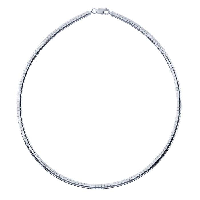 Sterling Silver Omega Chain 3MM 18"