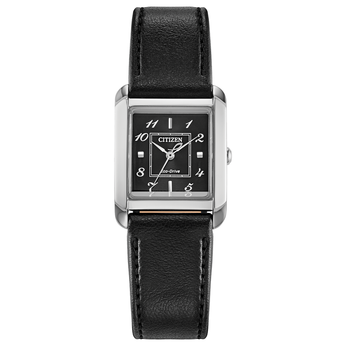 Citizen Eco Drive Bianca with Black Leather Strap Watch EW5600-01E