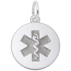 Sterling Silver Medical Charm