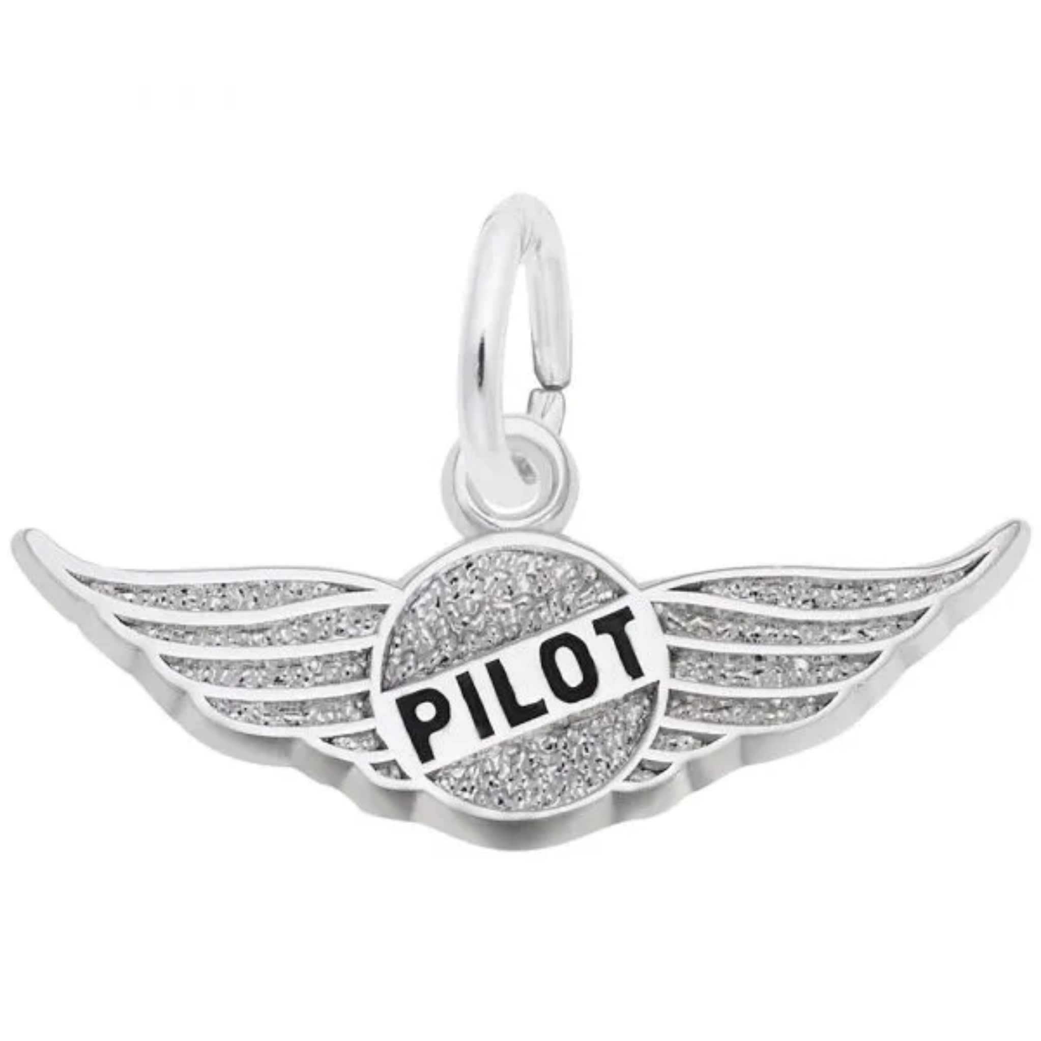 Sterling Silver Pilot Charm