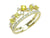 14K YG .40CTW YELLOW SAPPHIRE