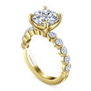 14K Gold Silvey Round Diamond Engagement Ring Semi-Mount S2086897
