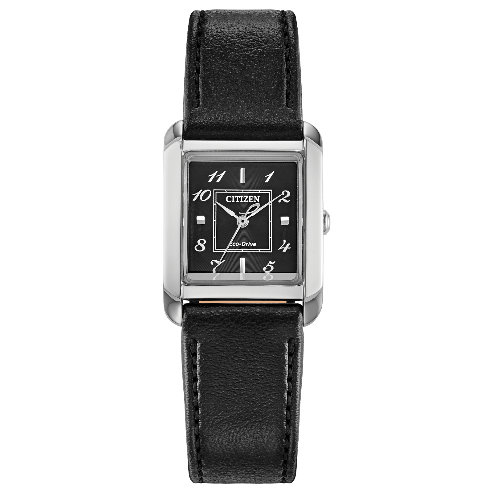 Citizen Eco Drive Bianca with Black Leather Strap Watch EW5600-01E