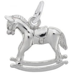 Sterling Silver Rocking Horse Charm