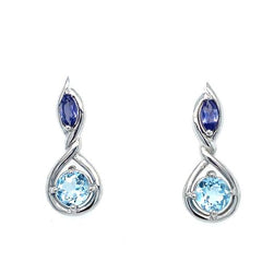 STERLING 1.78CTW BLUE TOPAZ EA