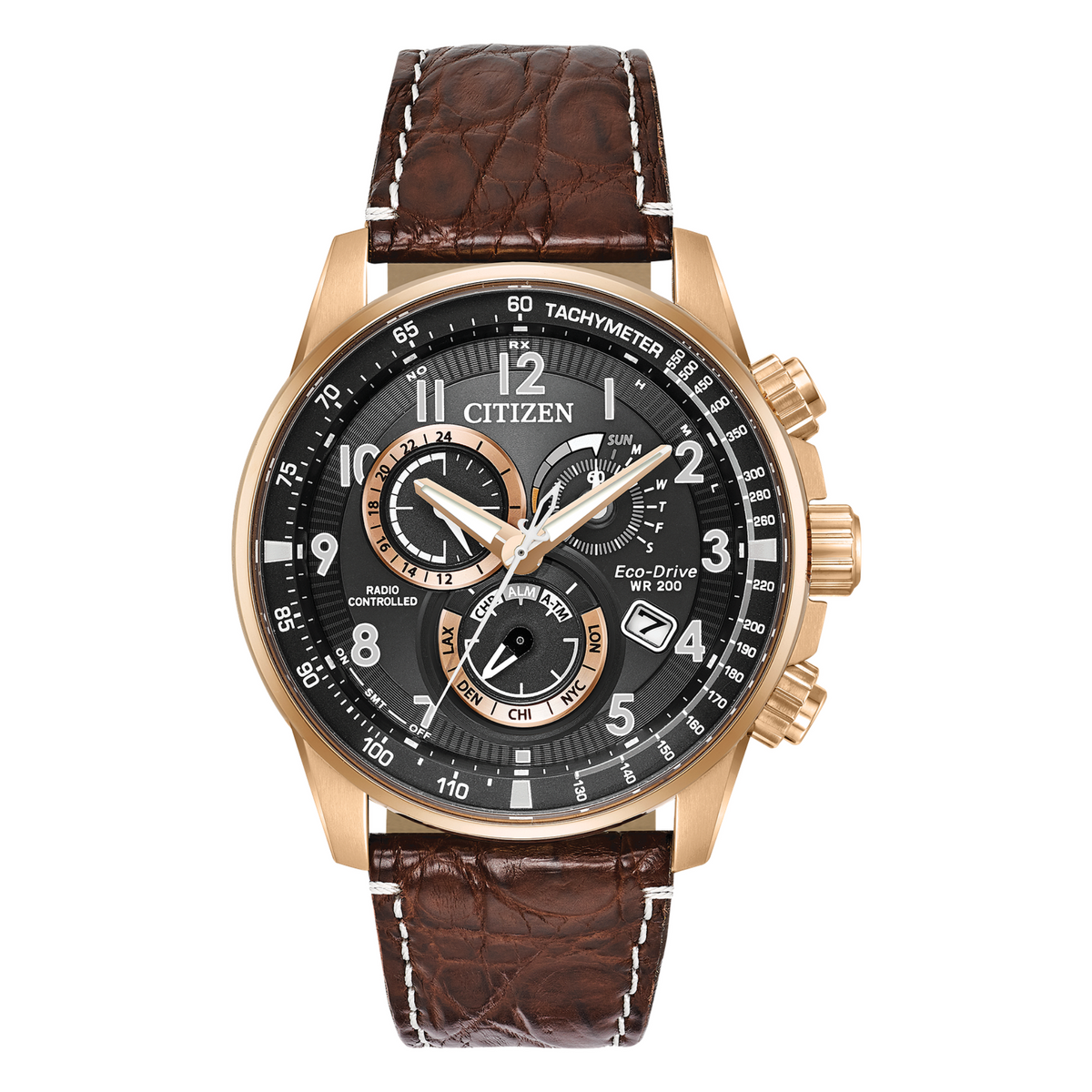 Citizen Limited Edition PCAT Watch with Brown Leather Strap AT4133-09E Citizen Limited Edition PCAT Watch with Brown Leather Strap AT4133-09E