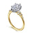 14K Yellow Gold Reena Pear Shape Diamond Engagement Semi-Mount