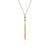 14K Yellow Gold Drop Necklace.