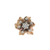 Estate 14kt Yellow Gold Vintage Flower Diamond Ring