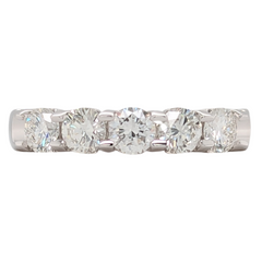 14K Gold 1CTW Diamond Anniversary Band