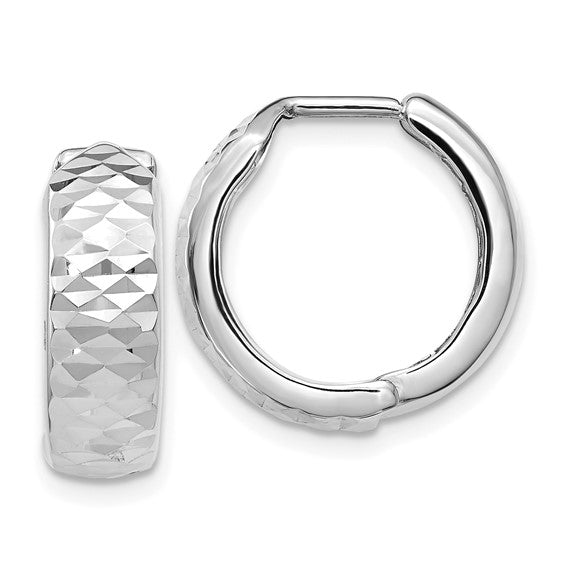 LESLIES 10K WG DIA CUT HOOP EA