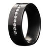 Men's High Polish Zirconium Flat Ring with .27CTW Diamonds -Size 10