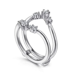 14K White Gold Diamond Accent .48CTW Ring Guard S2219065