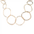 Estate 14kt Yellow Gold Hammered Link Necklace 18in