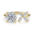 14K Yellow Gold Toi et Moi Round Diamond Engagement Ring